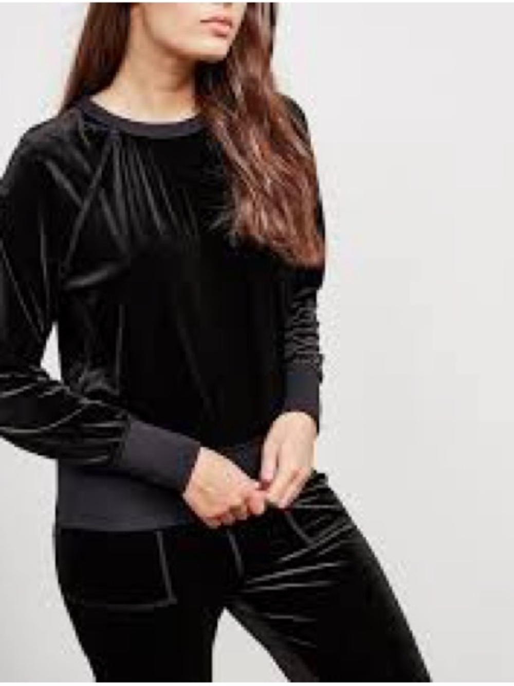 Rag & Bone/Jean velvet sweatshirt  a classic pullover crewneck design Size Small